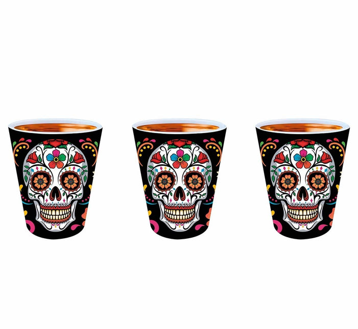 Día De Los Muertos Vasos de chupito 5cm 3pcs