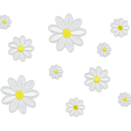 Emblema de Hierro Flores 10pcs