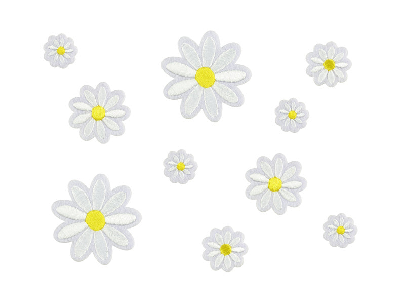 Emblema de Hierro Flores 10pcs