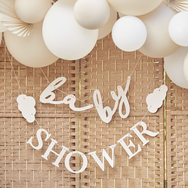 Fular Letra Baby Shower 1.5m 2pcs