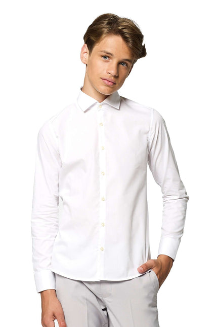 Camisa Blanca Chico Adolescente OppoSuits