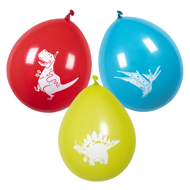 Globos Dino 25cm 6pcs