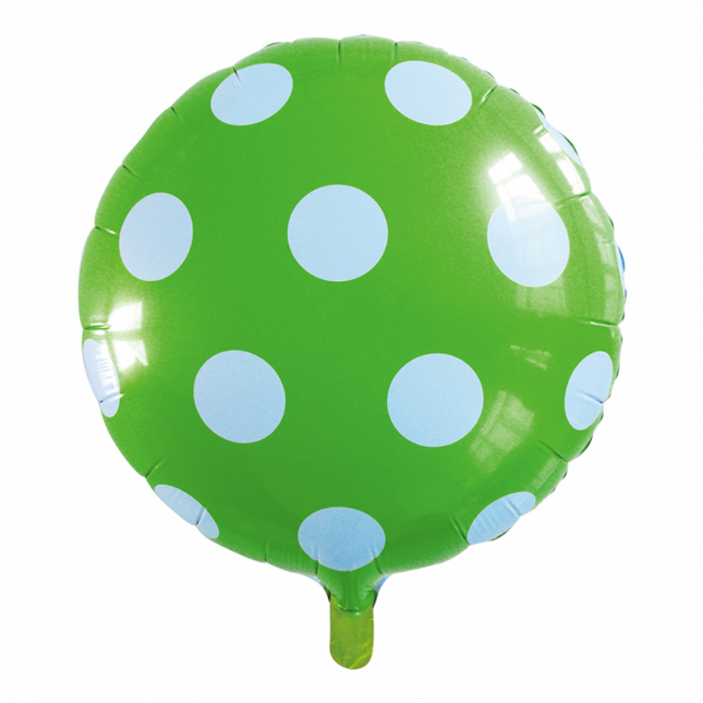 Globo de Helio Dots Verde Claro 45cm Vacío