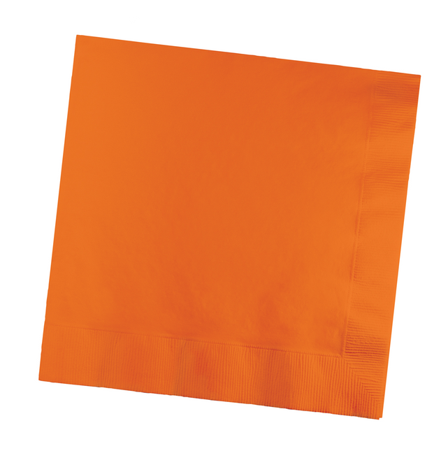 Servilletas Naranja 3 capas 41cm 25ud.