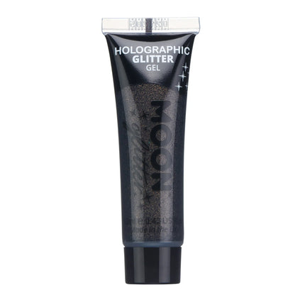 Purpurina Lunar Holográfica Gel Purpurina Fina Negra 12ml