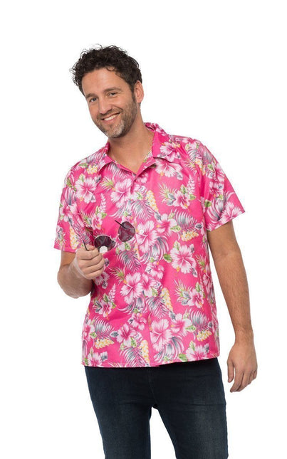 Camisa Hawaiana Rosa