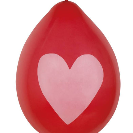 Globos Corazón 25cm 6pcs