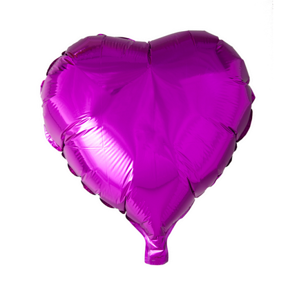 Globo de Helio Corazón Fucsia 46cm vacío