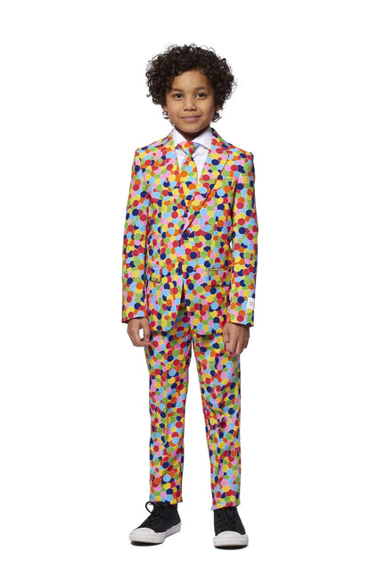 Traje de fiesta confeti niño OppoSuits