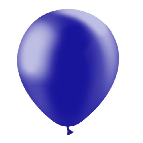 Globos Azul Oscuro Metálicos 30cm 50pcs