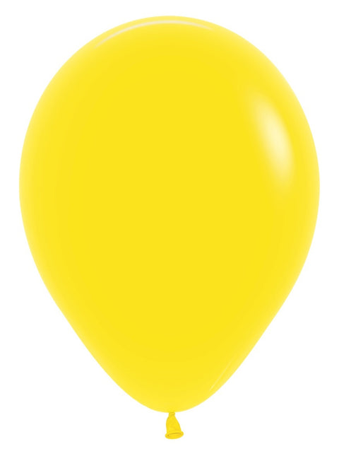 Globos Amarillo 30cm 12uds