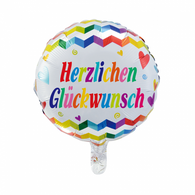 Globo de Helio Herzlichen Gl√ºckwunsch 45cm vacío