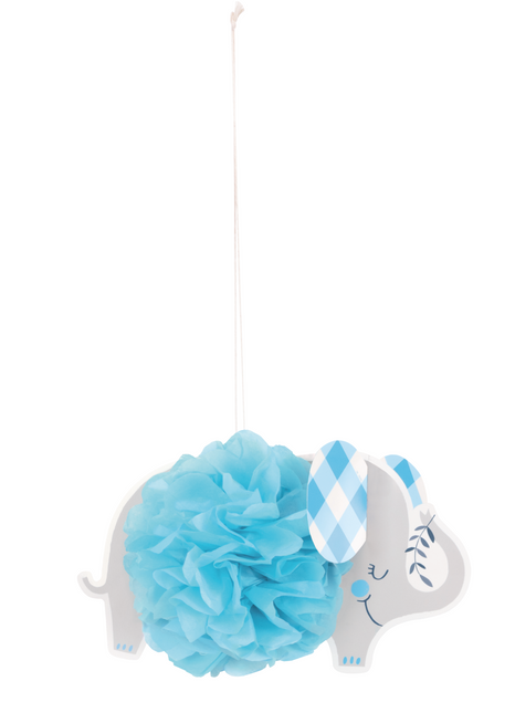 Elefante Bebé Decoración Colgante Azul 23cm 3pcs