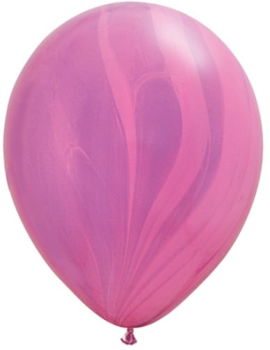 Globos Superagate Rosa y Violeta 28cm 25pcs