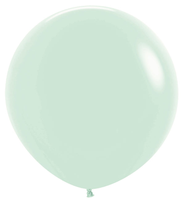 Globos Verde Mate Pastel 91cm 2pcs