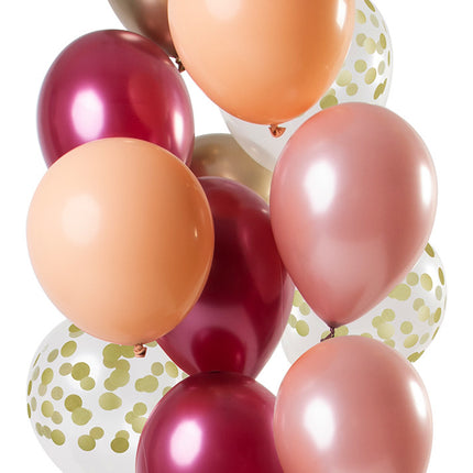 Set Globos Rosas 30cm 12pcs