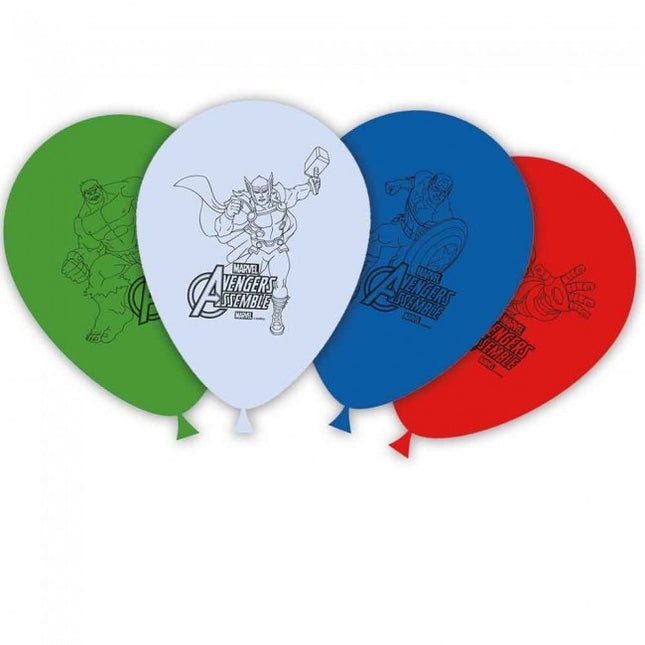 Globos Vengadores 28cm 8pcs