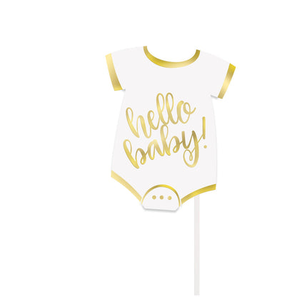 Atrezzo para fotos Baby Shower Gold 10pcs