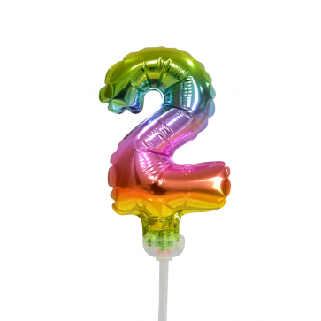 Globo Foil Figura 2 Arco Iris 13cm vacío