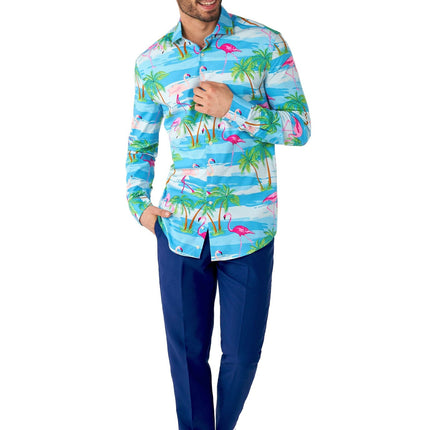 Camisa Hawaii Flamingo Hombre OppoSuits