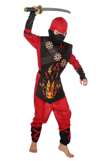 Traje Ninja Fuego Infantil