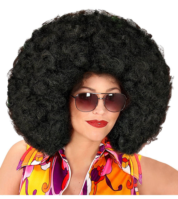 Peluca Negra Maxi Afro