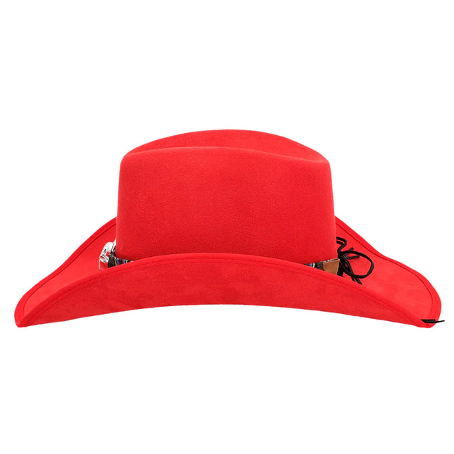 Sombrero Vaquero Rojo Luxe