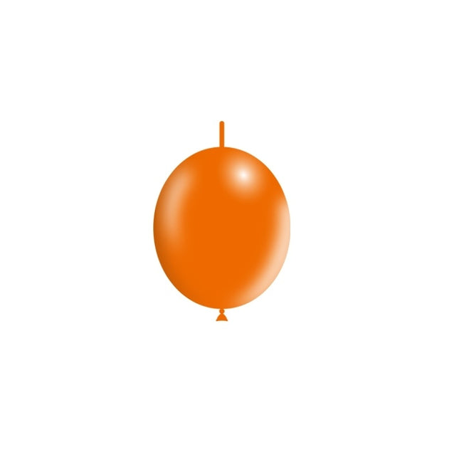 Globos Botón Naranja 15cm 100pcs