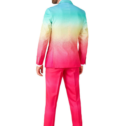 Traje Arco Iris Azul Fucsia Hombre OppoSuits