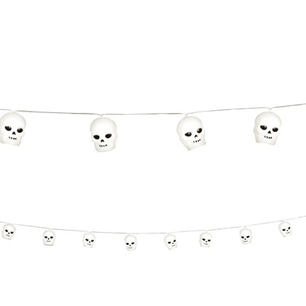 Guirnalda luminosa de Halloween Calaveras 1,8 m