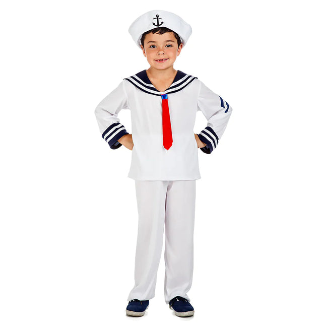 Traje de Marinero Niño Blanco