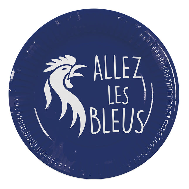 Platos Allez Les Bleus 23cm 8pcs