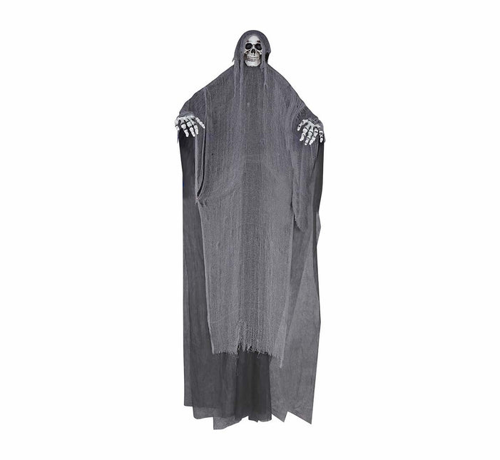 Adorno Colgante Halloween Gris Esqueleto 3,2m