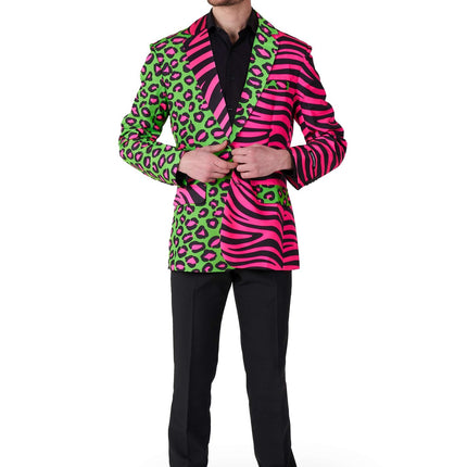 Pantera Tigre Neón Blazer Hombre Suitmeister