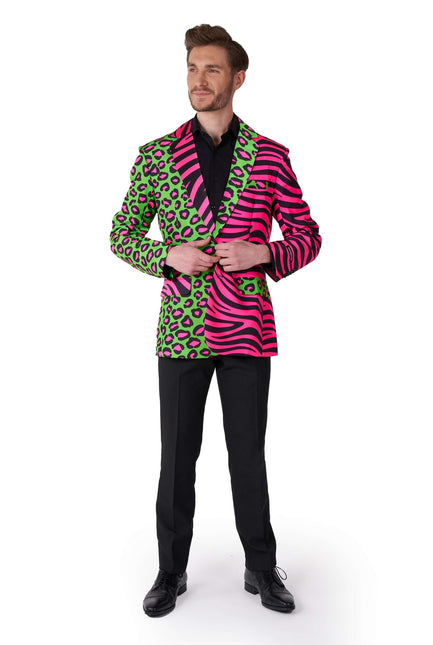 Panther Tiger Neon Blazer Hombre Suitmeister