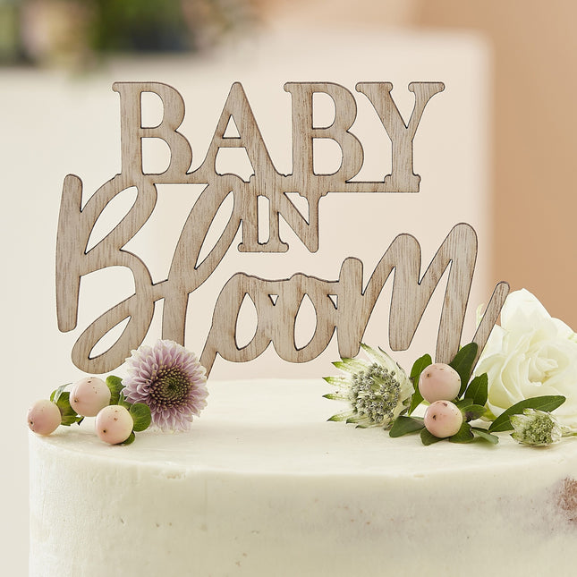 Adorno para tarta Baby In Bloom 19,5cm