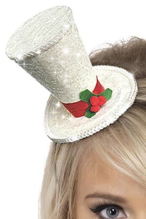 Diadema de Navidad Gorro Blanco