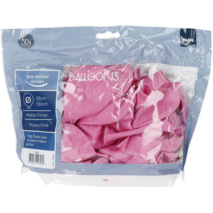 Globos Rosa Rosa 33cm 50pcs