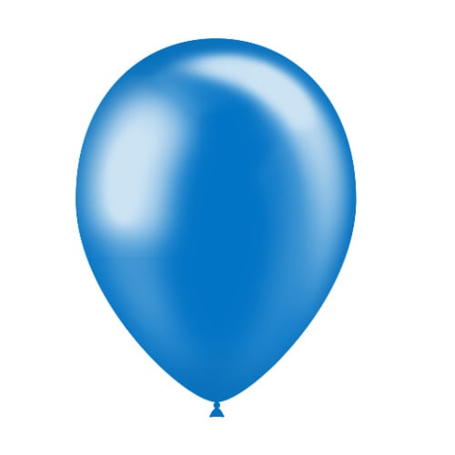 Globos Azules Metálicos 25cm 10pcs