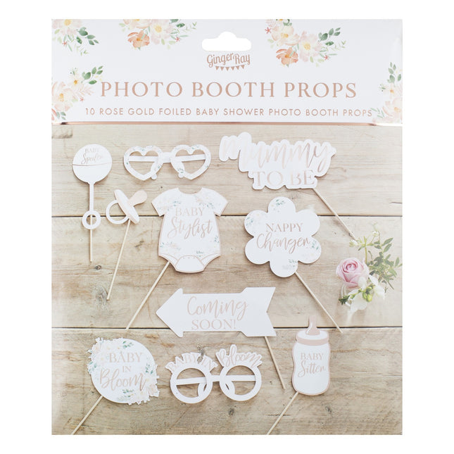 Photobooth Nacimiento 10pcs