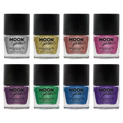 Esmalte de uñas Moon Glitter Holográfico Morado 14ml