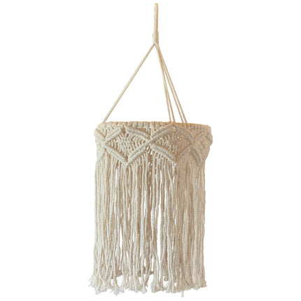 Decoración Colgante Macramé Beige 40cm