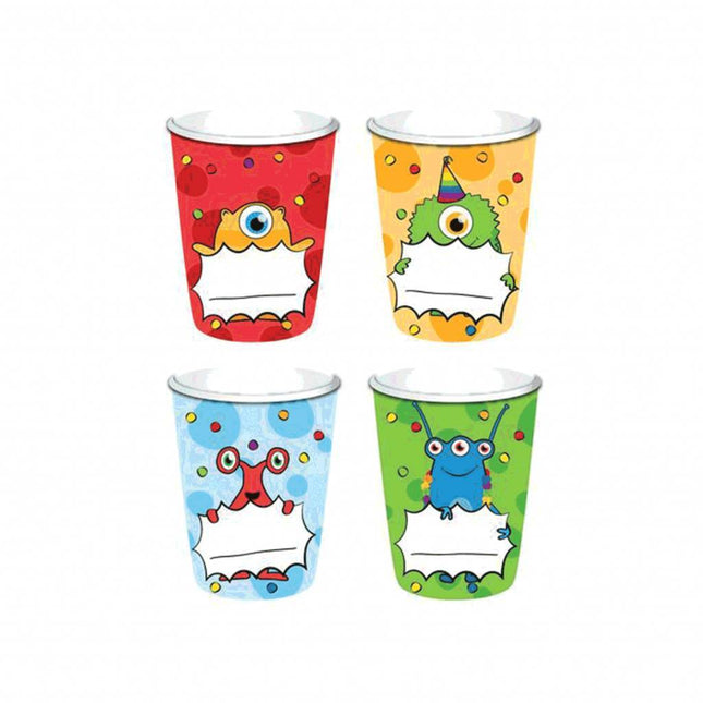 Vasos Monster Cartón 200ml 8uds.