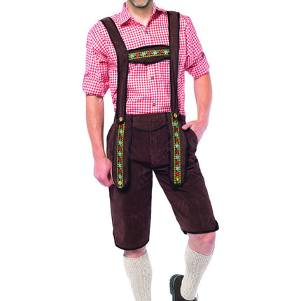 Lederhosen Lang Marrón Oscuro