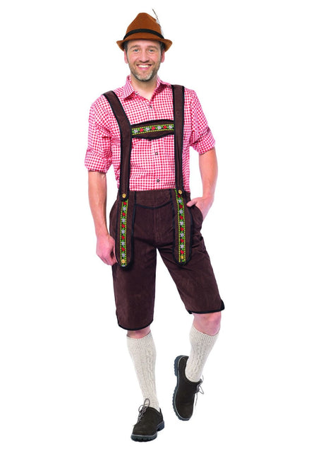 Lederhosen Lang Marrón Oscuro