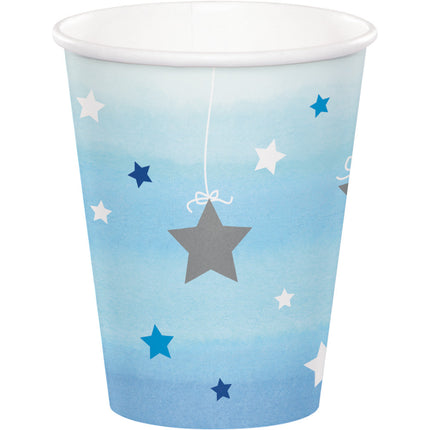 Vasos Azules Estrellas 256ml 8ud