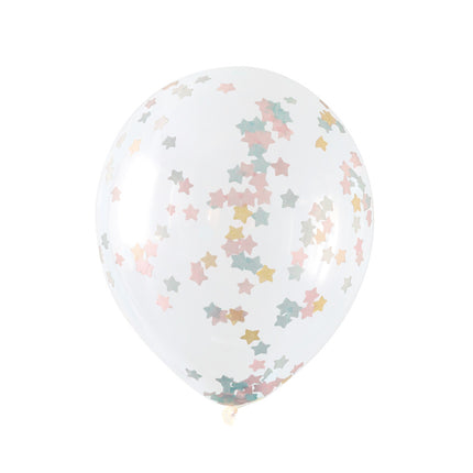 Globos Confeti Estrellas 40cm 5pcs