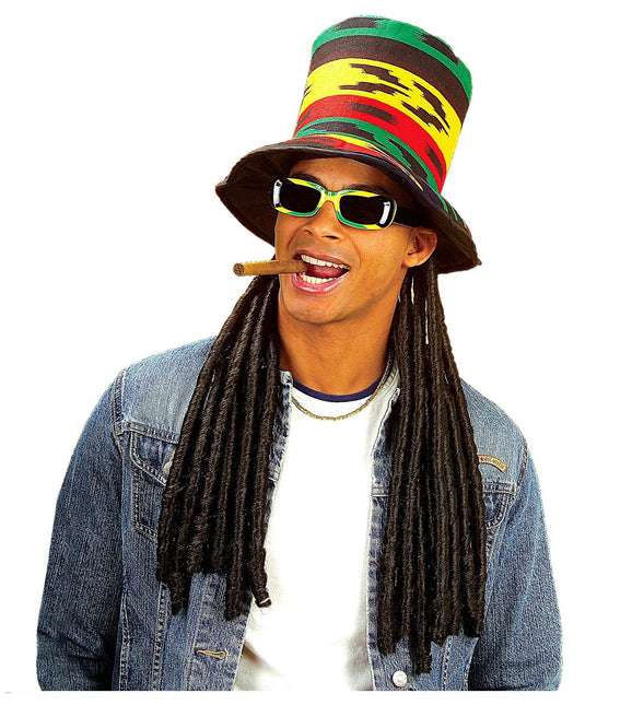 Sombrero Rasta Con Rastas