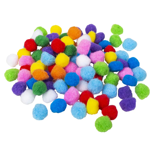 Pompones de colores 100uds