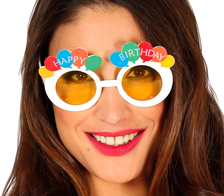 Gafas de feliz cumpleaños